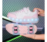TEMU Nuevas Zapatillas de Rodillo Luminosas y Modernas para Niños y Adolescentes