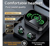 TEMU Nuevos Auriculares Inalámbricos Senyang Estéreo, Audífonos Deportivos con Control Táctil, Auriculares Internos con Estuche de Carga LED, de Carga Espejo para Regalo de San Valentín