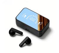 TEMU NUEVOS Auriculares Inalámbricos TWS con Pantalla , Control Táctil, Estéreo con Cancelación de Ruido y Micrófono, Semi In-Ear Deportivos para los Smartphones con Batería de 400Mah