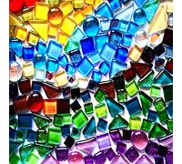 TEMU Oferta Caliente 400 piezas - de cristal irregular aleatorios, rompecabezas DIY para decoración de baño y cocina, en mosaico, mejora del hogar