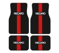 TEMU Oferta Caliente - Juego de 4 Alfombrillas para Auto con Diseño en Rayas y Inglesas, Antideslizantes e Fáciles de Limpiar, Poliéster Duradero, Ideal para Coches, Camionetas y SUVs - Regalo