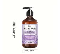 TEMU Oleo de Masaje Lavanda - Aceite hidratante con glicerina y de lavanda para rostro, cuerpo y cabello - hipoalergénico, para todo tipo - opciones sin o perfumadas