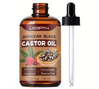 TEMU Óleo de Ricino Prensado en Frío - Absorción Rápida para el Cabello, Hidratante y Alisador, , Adecuado para Hombres y Mujeres, el Volumen, el Cabello Dañado, 50ml