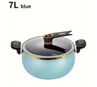 TEMU Olla Multifuncional Chubby de 1 Pieza, 7L de Gran Capacidad 26cm, Antiadherente, Adecuada para Placas de Inducción y Estufas de Gas