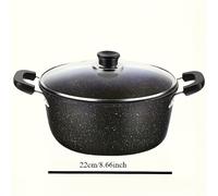 TEMU Olla para Sopa Antiadherente de Gran Capacidad, Olla Multifuncional para Cocinar al Vapor, Adecuada para Hacer Sopa en Casa, Compatible con Cocinas de Gas y de Inducción, Olla de Hierro Fundido