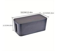 TEMU ¡Organiza tu hogar y oficina con esta de almacenamiento de cables de de plástico de 1 pieza - ¡oculta cables y regletas de forma fácil!