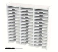 TEMU Organizador de 36 Ranuras para Manualidades y Electrónica - de Almacenamiento de Plástico Resistente con Muescas de Fácil Acceso para Almohadillas de Tinta, Marcadores y Más