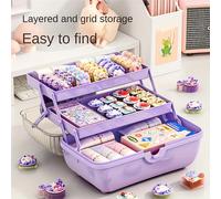 TEMU Organizador de accesorios para el cabello de 3 capas con chic - de almacenamiento grande, bloqueable y plegable para organizadores de joyería colgantes