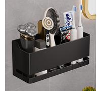 TEMU Organizador de Baño en la Pared para Cepillo de Dientes, Pasta Dental, Peine y Afeitadora, No Requiere Taladrar