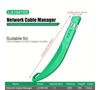 TEMU Organizador de Cables de Red LAOA para Cables 5E/6, Estante de Gestión de Cables para Cables de Red, Jumpers de Fibra Óptica y Organización de Líneas Telefónicas en Gabinetes de Servidor
