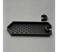 TEMU Organizador de ducha con clip, sin taladro, bandeja de almacenamiento con drenaje hueco de panal impreso en 3D, organizador de pared para baño para champú, acondicionador, gel de baño y jabón