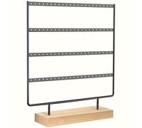 TEMU Organizador de Joyería de Hierro Minimalista de 4 Niveles - Exhibidor y Estante de Almacenamiento para Pendientes, Regalo de Navidad para Zapatos, Botas, Relojes, Ideal para Navidad