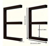 TEMU Organizador de Madera para Metales Pesados, Estante de Almacenamiento de Madera en la Pared, Uso Interior y Exterior, , Estantería de Herramientas Industriales para Garaje, , Cobertizo, Exterior