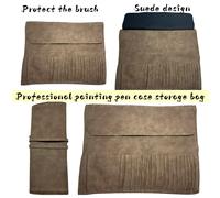 TEMU Organizador de Pinceles de Gran Capacidad con 21/24 Ranuras - Una de Calidad y Asequible para Guardar Pinceles de Acuarela, Acrílico y de Pintura al Óleo (¡ !)