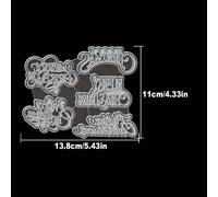 TEMU Original Adorables Títulos Navideños MERRY CHRISTMAS Troqueles de Metal para Cortar DIY Decoración Álbum Tarjetas Felicitaciones Manualidades Hogar Decoración Fiestas Manuales Troqueles Hechos a