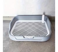 TEMU Orinal para Mascotas con Valla - Bandeja Desmontable contra Salpicaduras para Perros Pequeños y Conejos, Práctica de Entrenamiento para Ir al Baño en Interiores para Uso Todo el Año