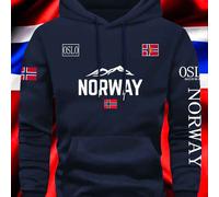 TEMU otoño e invierno, es para el ejercicio al con sudaderas unisex cómodas que presentan un estampado de noruega, estilos modernos y americanos en una nueva sudadera con capucha de moda.