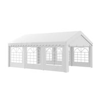 TEMU Outsunny Carpa para Gazebo Pergola Cenador Pabelln 4 Paneles Ventanas Anti-UV para Acero PE