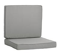 TEMU Outsunny de 2 Cojines de Silla Cojines de Asiento Desmontables Cojines Acolchados Rellenos de Espuma Tela de Poliéster