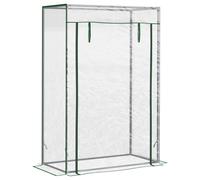 TEMU Outsunny Invernadero con Puerta Enrollable y Estructura de Acero Invernadero de Jardin Patio para Cultivo de Plantas 100x50x150 cm Transparente