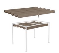 TEMU Outsunny Repuesto de para Pérgola Protección Solar Anti-UV 30+ para Pérgola Café 3 x 2 M