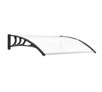 TEMU Outsunny Tejadillo de Proteccion 75x100 cm Marquesina Exterior para Puertas y Ventanas y Lluvia con Soporte de Aleacion de Aluminio Transparente