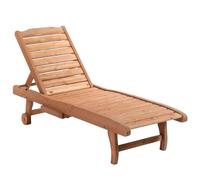 TEMU Outsunny Tumbona Exterior Silla Reclinable de Jardín con Respaldo Ajustable en 3 Niveles y 1 Bandeja Carga 130 kg para Patio Natural