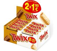 TEMU Pack 48 Barritas TWIX - 24 Clásico + 24 White - Caramelo y Galleta Crujiente - Surtido de Chocolate con Leche y Blanco - Formato Ahorro para Compartir o Disfrutar