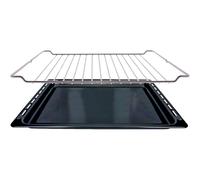 TEMU Pack Bandeja y Parrilla para Horno - 370x460 mm, Compatible con Teka entre otras marcas, resistente al