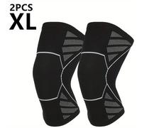 TEMU Pack de 2 Rodilleras de Compresión para Hombres y Mujeres - Soporte de para Levantamiento de Pesas, Gimnasio, Entrenamiento, Voleibol