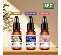 TEMU Pack de 3 Botellas de Aceites Esenciales con , 10ml por Botella, para Difusores, Velas, Piedras Aromáticas, Humidificadores, Regalos de Fiestas, de para Coche y Hogar