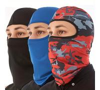 TEMU Pack de 3 Buff Transpirable para Cara y Cuello - Máscara Multiusos para Motocicleta, Cubierta Antiviento para Frío, Ajustable para Deportes al , Ciclismo, (Multicolor) - Lavable a Máquina