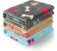 TEMU Pack de 3 Mantas Cálidas para Perros y Gatos, Adecuadas como Camas/Nidos o Cubre Sofás & Colchones - Ropa Dormitorio Paraíso : Tela De Franella Lavable a O en Lavaadora. Ideal Como Decoración