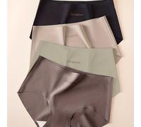 TEMU Pack de 4 Bragas de Cintura Sin Costuras para Mujer, Ultra Elásticas, Delgadas y Minimalistas, Sin en la Entre Pierna, Elegantes y Sexys, Suaves y Transpirables