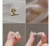 TEMU Pack de 4, Broche Antideslizante con , Pin de Solapa de Metal con Piedra , Pin Lindo para Mujeres