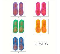 TEMU Pack de 5 Calcetines Antideslizantes para Niños, Calcetines para Columpio o , Calcetines de Interior para Niñas