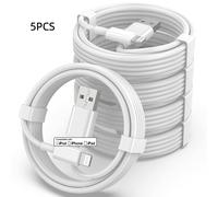 TEMU Pack de 5 Cargadores de 3 Pies, Cable USB a Lightning de Apple de 3 Pies, Cable Original de Carga Rápida para iPhone 13 Pro Max/13/12 Pro Max/12 Pro/11/SE2022/XR/X/8/iPad,