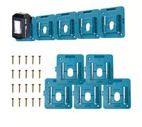 TEMU Pack de 5 Soportes para Baterías Makita 18V, Compatible con BL1860, BL1850, BL1840, BL1830 ( 10 Tornillos)