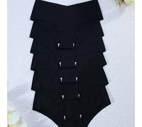 TEMU Pack de 6 Bragas, Cómodas y Sin Costuras con Cintura en V Levantadora para Deportes