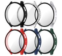 TEMU Pack de 6 protectores de pantalla para reloj inteligente de PC duraderos, cubierta de PC resistente a los arañazos para Galaxy Watch /6/5/4, 40 mm/44 mm - Accesorio de reloj no resistente