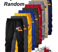 TEMU Pack de Tres Joggers Aleatorios con Estampado de Marvel -Man, Pantalones Cómodos y Elásticos para Niños, Ideales para /Otoño y Actividades al Aire Libre