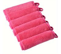 TEMU Pack of 6/12, Delicate Microfiber Facial Cleaning Cloths, Towels for Removing Makeup with Hanging Loop, Kind to the Skin, Washable and Reusable