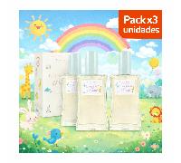 TEMU Pack x3 Unidades Perfume Infantil 100ml Mon Petit et Mama Eau de Toilette - para Bebé y Niños - Fresca, Uso Diario