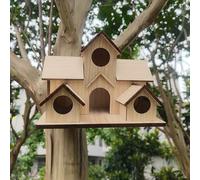 TEMU Pajarera/ de pájaro de madera para patio exterior, varios tipos de habitaciones, jardín, , comedero para pájaros