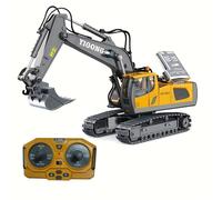TEMU Pala de juguete de control remoto de excavadora 2.4G Vehículos y función de excavación Coche de juguete para niños