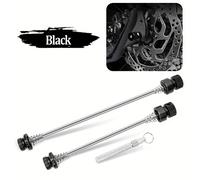 TEMU Palanca de rápida para bicicleta, de resistencia y duradera, para juego de ruedas, antirrobo, con bloqueo, para carretera y MTB, eje de rápida