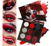 TEMU Paleta de de Ojos en Negro y - Ideal para Cosplay, Celebraciones, Espectáculos Teatrales, Día de San Valentín, Halloween o Cualquier Festivo - con , Metálicos y Mate