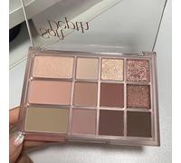 TEMU Paleta de de Ojos Rosa de 12 Colores | Marrones, Grises y Rosas Mate y para Maquillaje Diario , Terretones de Saturación, Asequible, un Look Elegante