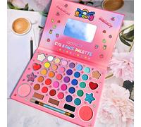TEMU Paleta de reparación facial para de festival de mujeres con 41 colores de moda de dibujos animados para niñas, de ojos mate y polvo de , , regalo de Navidad para novia
