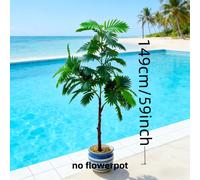 TEMU Palma Fénix Artificial Extra Grande de 59 Pulgadas, Decoración Verde Artificial para Hogar, Interior y Exterior, Ideal para Casa, Hotel, Comercial y Jardín, Sin , un de de